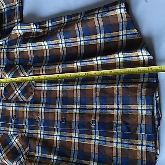 Vtg Union Made Big Ben Sanforized Plaid Long Sleeve Flannel Shirt Size XL NWT - Picture 6 of 8
